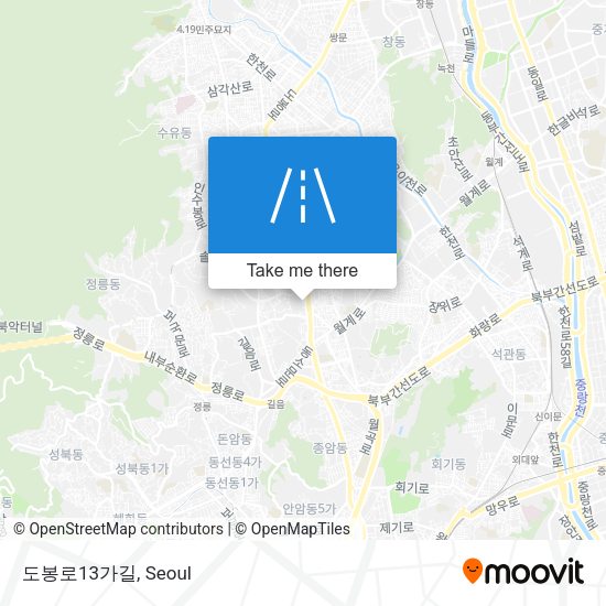 도봉로13가길 map