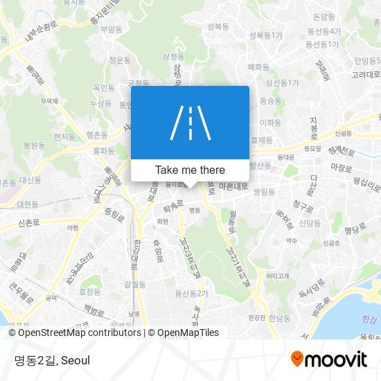 명동2길 map