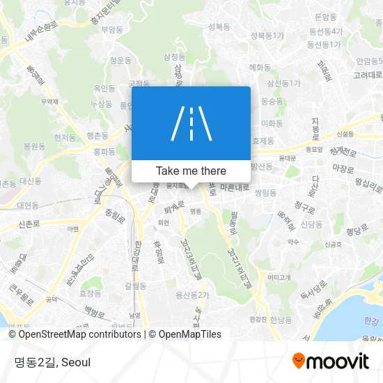 명동2길 map