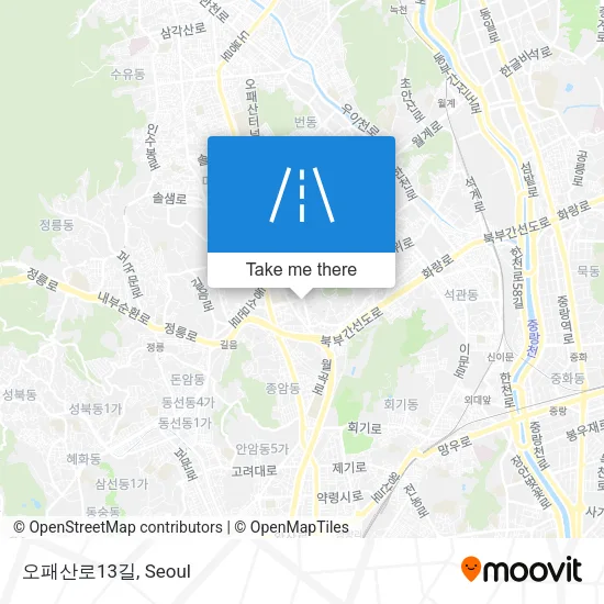오패산로13길 map