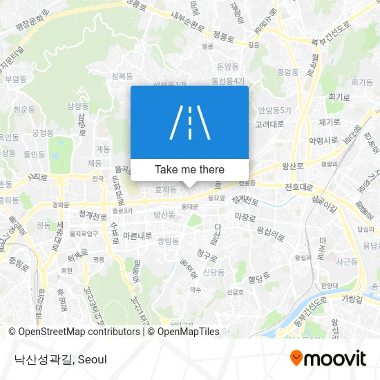 낙산성곽길 map