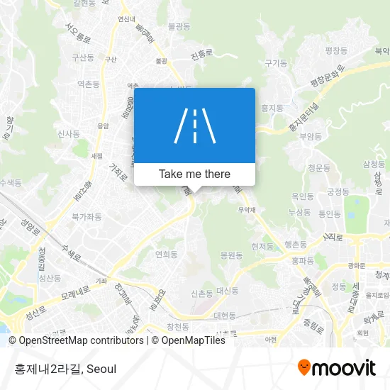 홍제내2라길 map
