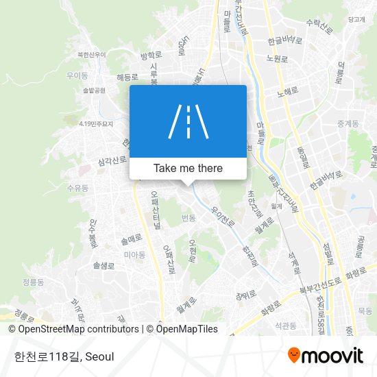 한천로118길 map