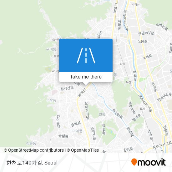 한천로140가길 map