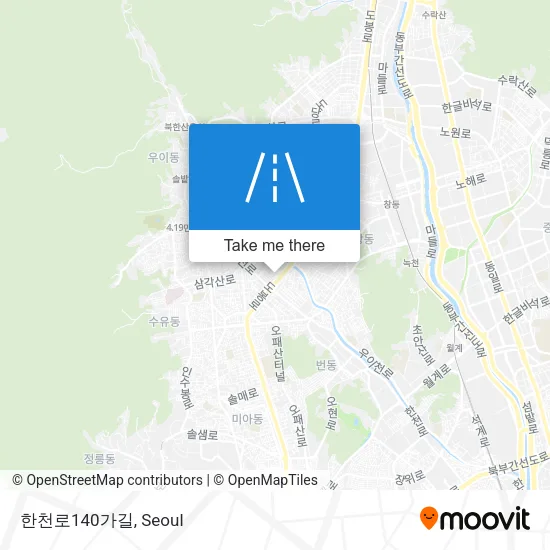 한천로140가길 map