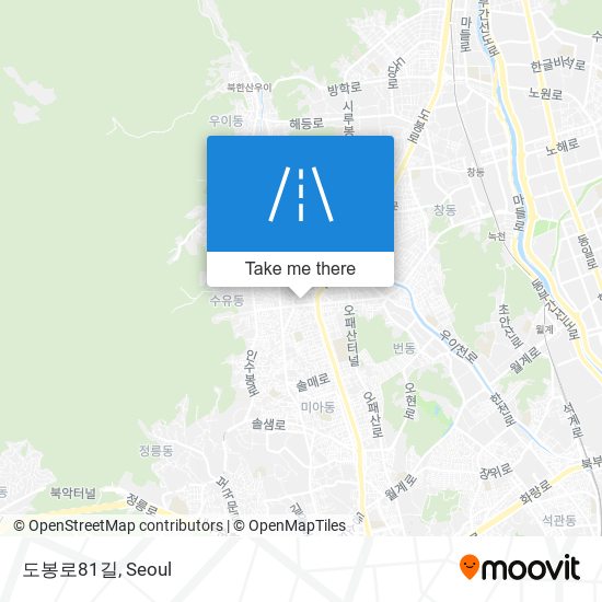 도봉로81길 map