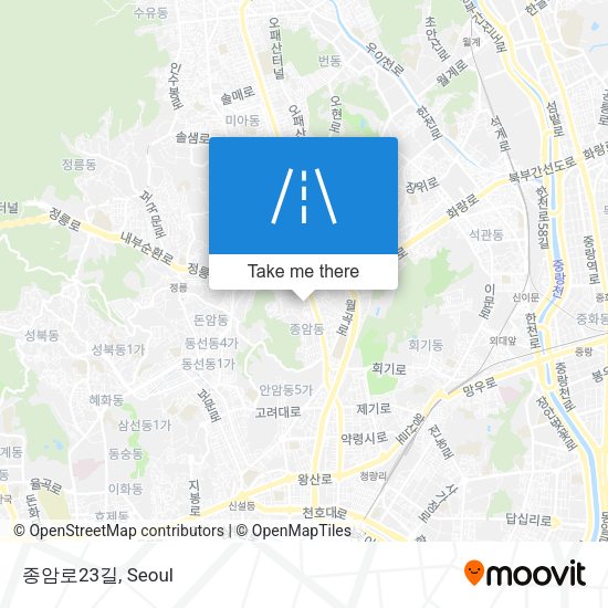 종암로23길 map