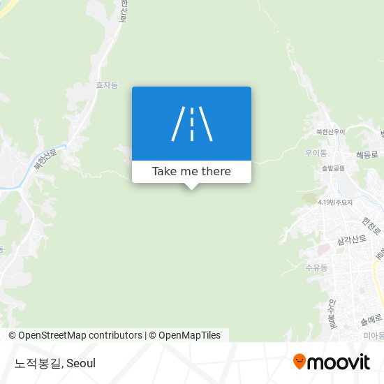 노적봉길 map