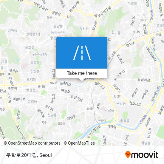 무학로20다길 map