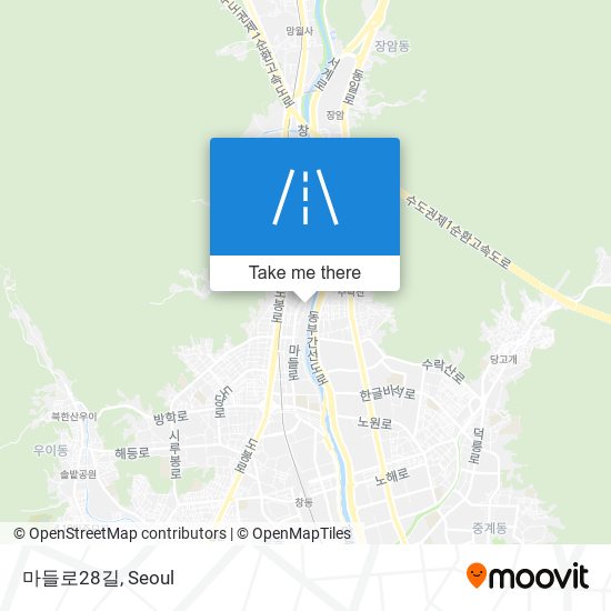 마들로28길 map