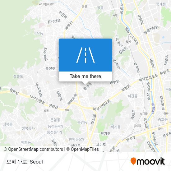 오패산로 map