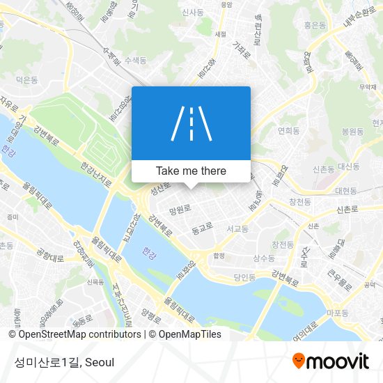 성미산로1길 map