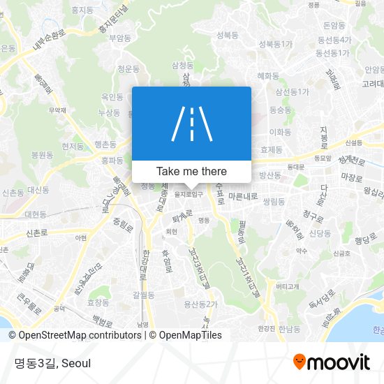 명동3길 map