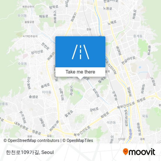 한천로109가길 map