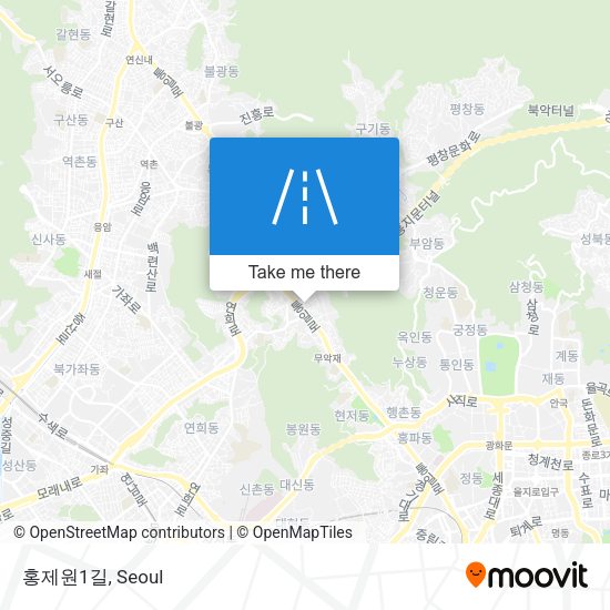 홍제원1길 map
