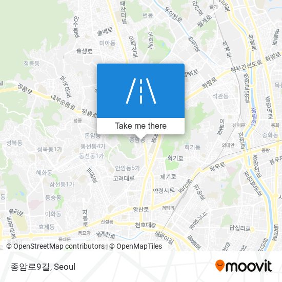 종암로9길 map