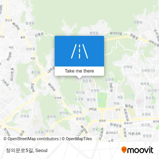 창의문로5길 map