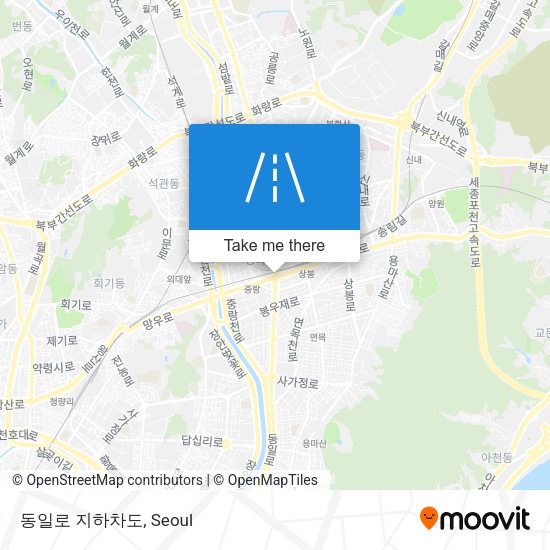 동일로 지하차도 map