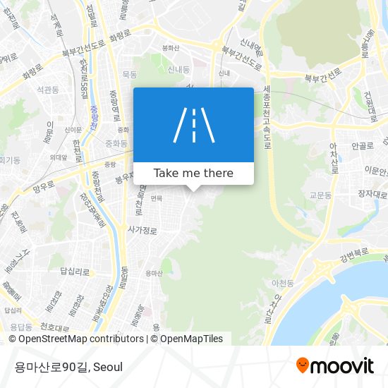 용마산로90길 map