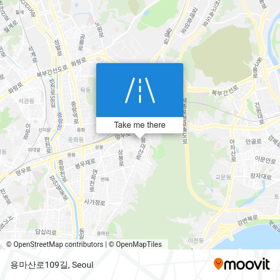 용마산로109길 map