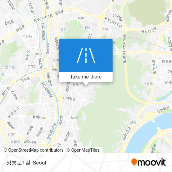 상봉로1길 map