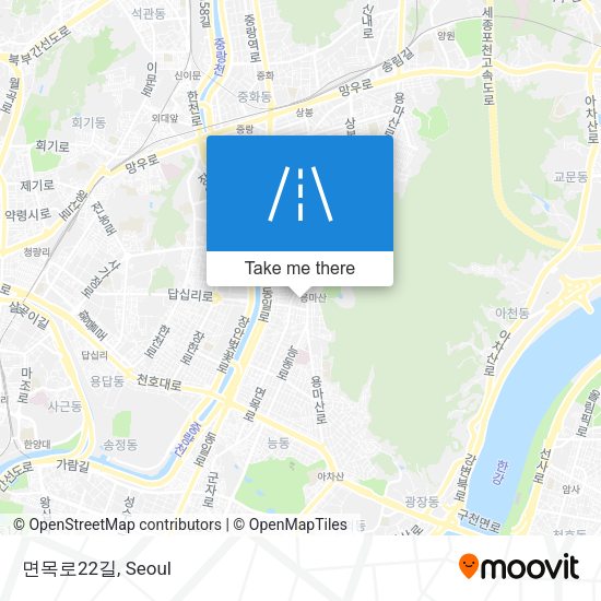 면목로22길 map