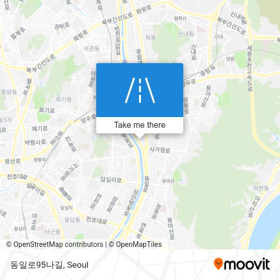 동일로95나길 map