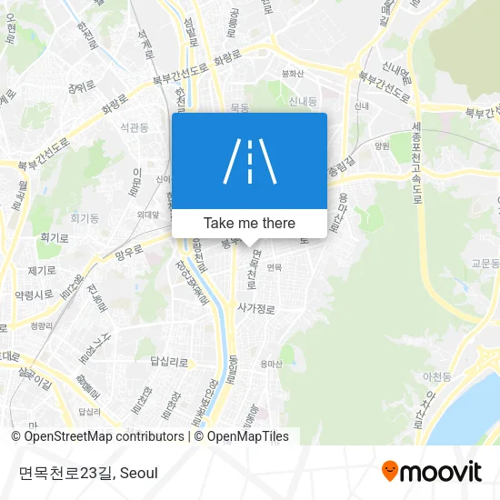 면목천로23길 map