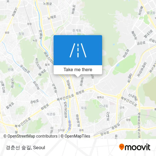 경춘선 숲길 map