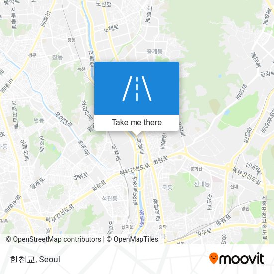 한천교 map