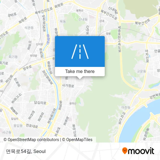 면목로54길 map