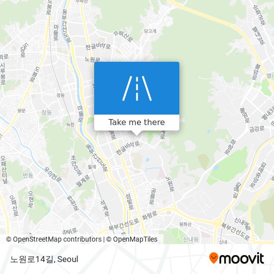 노원로14길 map