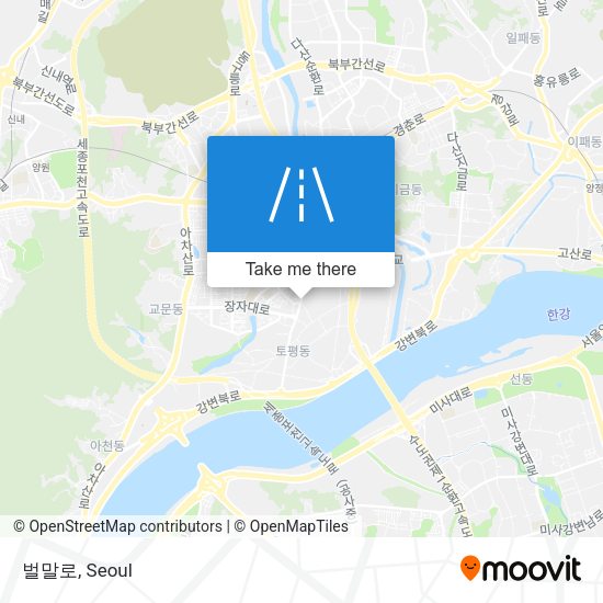 벌말로 map