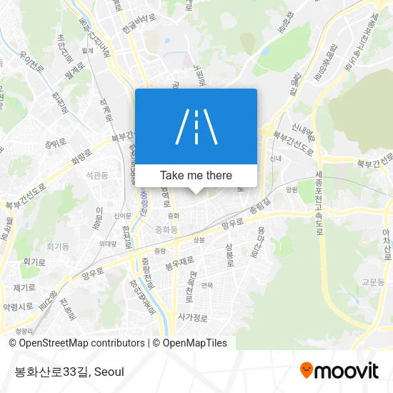 봉화산로33길 map