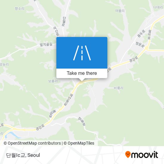 단월Ic교 map