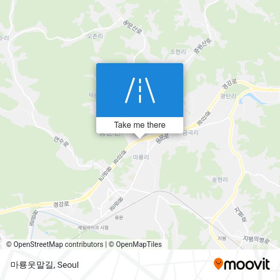 마룡웃말길 map