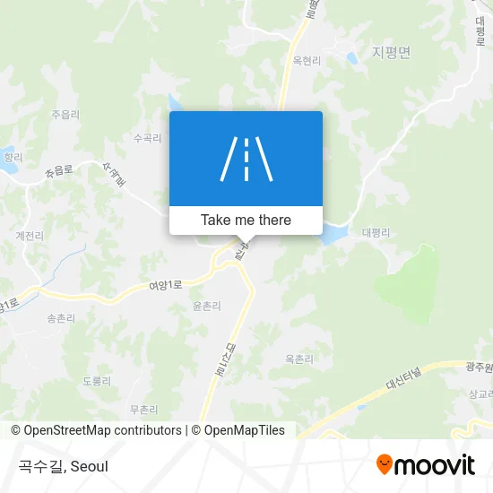 곡수길 map