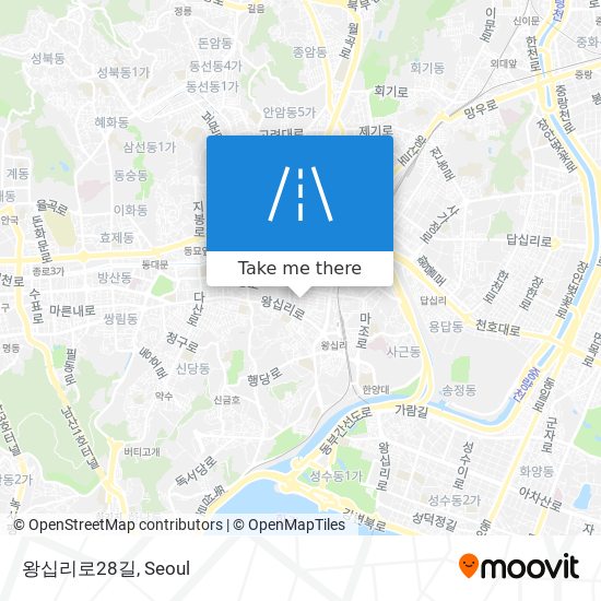 왕십리로28길 map