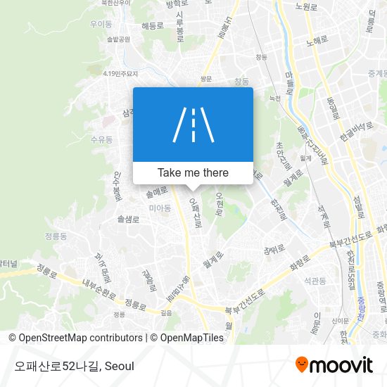 오패산로52나길 map
