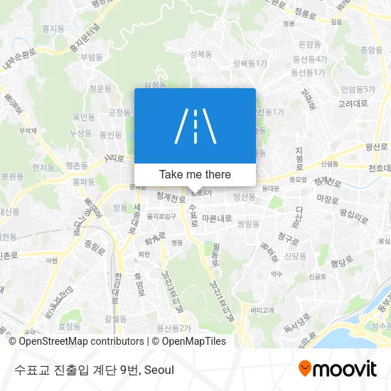 수표교 진출입 계단 9번 map