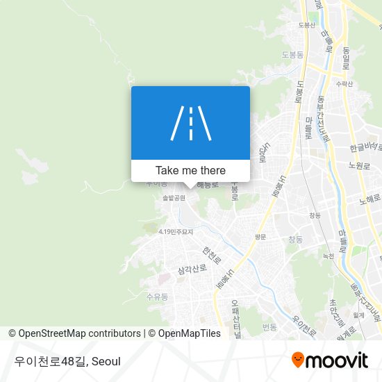 우이천로48길 map