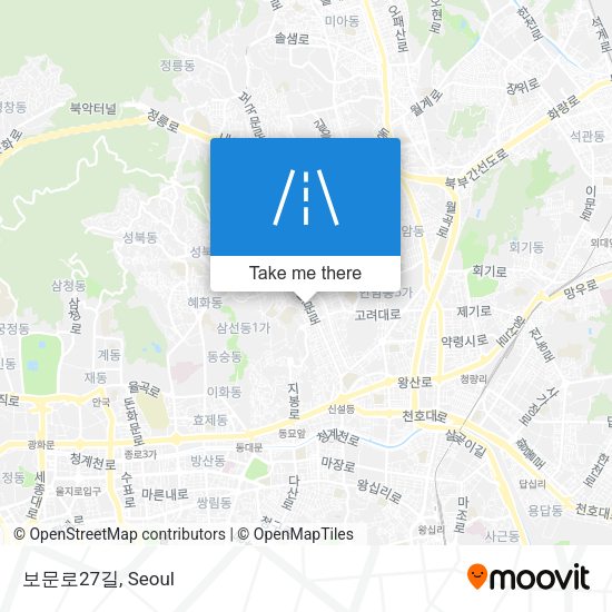 보문로27길 map
