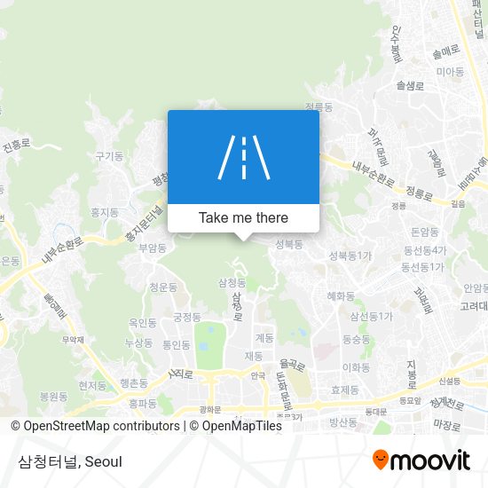 삼청터널 map