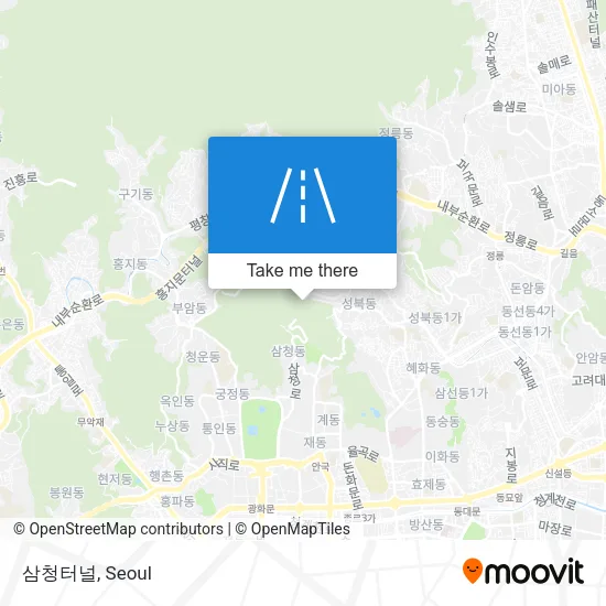 삼청터널 map