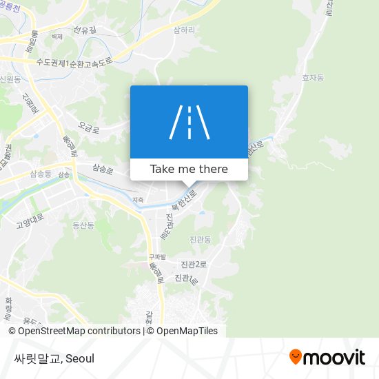 싸릿말교 map