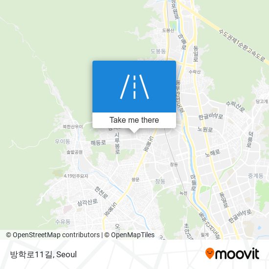 방학로11길 map