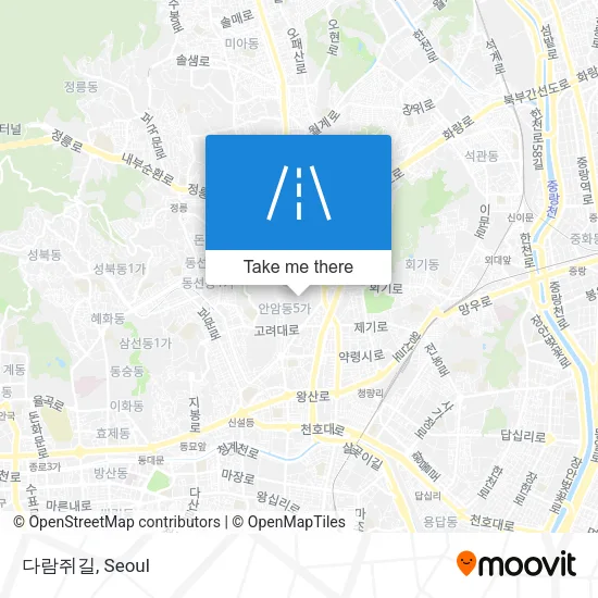 다람쥐길 map