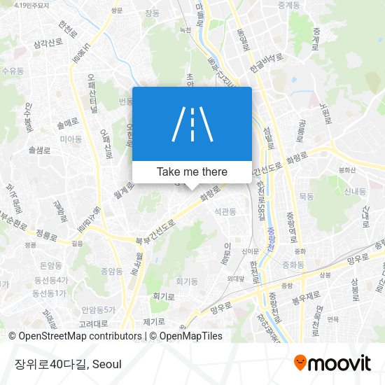 장위로40다길 map