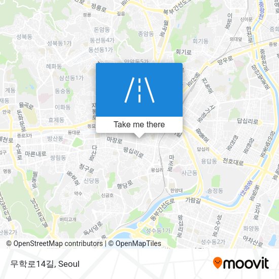 무학로14길 map