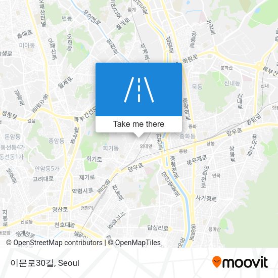 이문로30길 map